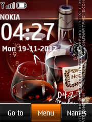 Hennessy Cognac Dual Clock es el tema de pantalla