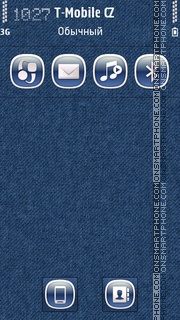 Denim Blue theme screenshot