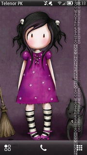 Pink doll tema screenshot