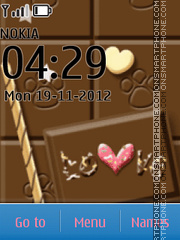 Chocolate Icons tema screenshot