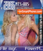 Скриншот темы Paris Hilton v13