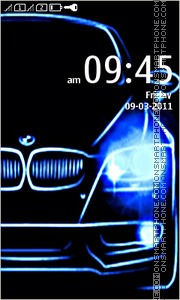 Скриншот темы Neon HD BMW Car