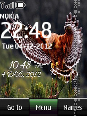 Eagle Digital Clock es el tema de pantalla