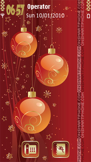 Christmas Balls tema screenshot