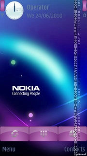 Скриншот темы Nokia Purple