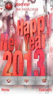 Happy New Year 2013 es el tema de pantalla