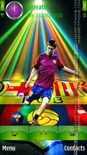 Capture d'écran Lionel-Messi thème