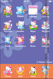 Hello Kitty 42 theme screenshot