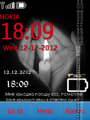 Clock and Hand tema screenshot