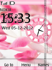 Petal dual clock es el tema de pantalla