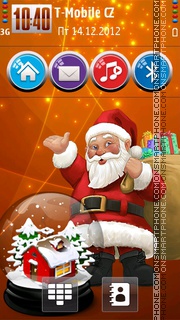 Скриншот темы Christmas Orange HD