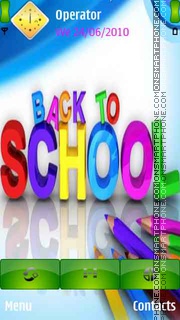 Back To School tema screenshot