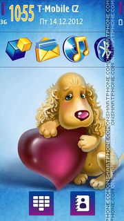 Cute Dog. tema screenshot