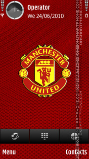 Скриншот темы Manchester United