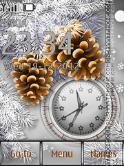 Winter Clock theme screenshot