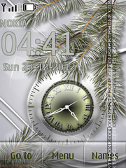 Скриншот темы Holiday Clock