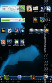 Скриншот темы Transformers Optimus Prime