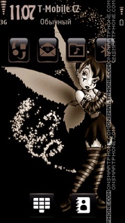 Gothic Tinkerbell tema screenshot