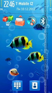 Ocean Life HD tema screenshot