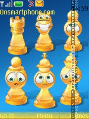 Chess Smileys es el tema de pantalla