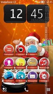 Christmas Orange tema screenshot