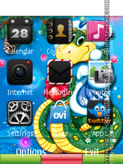 Happy new year clock 2013 tema screenshot