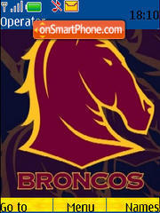 Brisbane Broncos theme screenshot