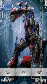 Transformers tema screenshot