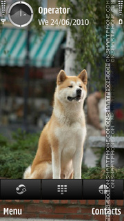 Скриншот темы Hachiko