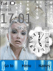 Lady winter tema screenshot