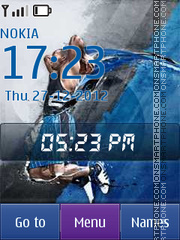 Basketball Player tema screenshot