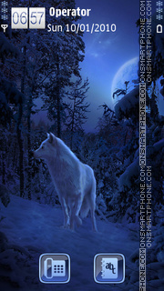 Winter Wolf tema screenshot