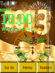 Golden new year tema screenshot