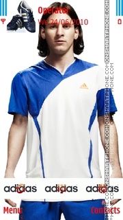 Messi Adidas tema screenshot