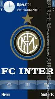 InterMilan theme screenshot