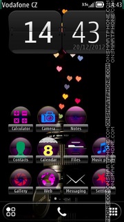 Heart Abstract 01 tema screenshot