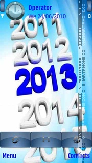 New 2013 Years es el tema de pantalla