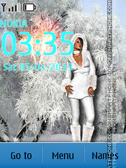 Glamorous Snow Maiden theme screenshot