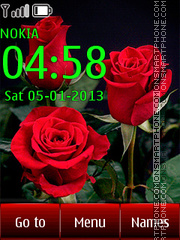 Red Roses tema screenshot