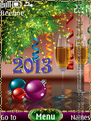 Happy New Year es el tema de pantalla