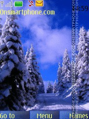Winter Road tema screenshot