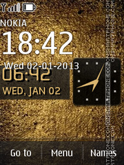 Texture Gold tema screenshot