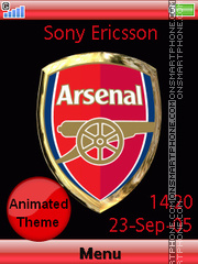 Arsenal FC theme screenshot