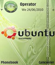 Capture d'écran Ubuntu Green thème