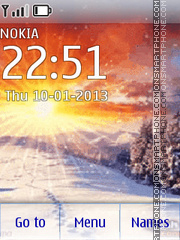 Winter Dawn theme screenshot