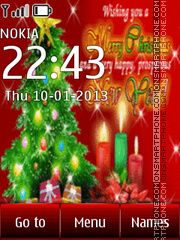 New Year and Merry Christmas theme screenshot