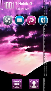 Purple Sky 01 tema screenshot