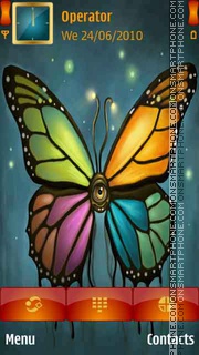 Colours Butterfly theme screenshot