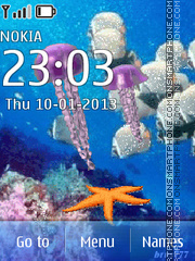 The underwater world es el tema de pantalla