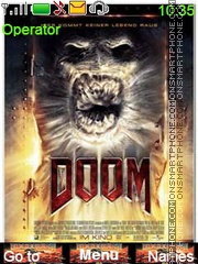 Doom Vision Miedo tema screenshot